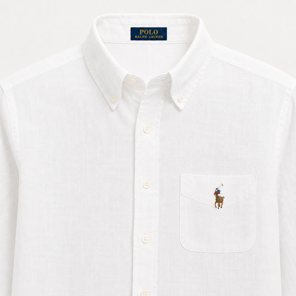 RL Linen White Shirt