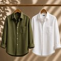 Men Monaco Vero Pure Linen Shirts (Pack of 2)